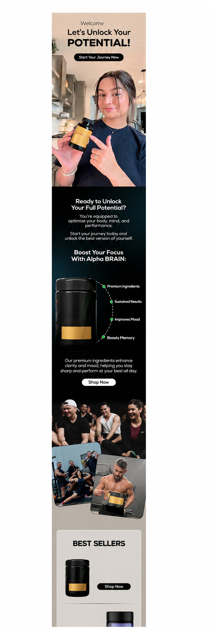 Wellness welcome email — anonymized MailBench portfolio design